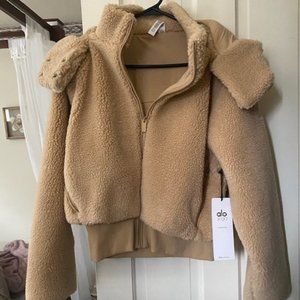 Alo Yoga Foxy Sherpa Bomber Jacket